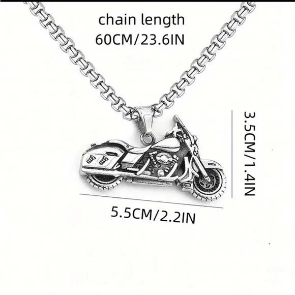 Men's Stainless Steel Pendant Necklace - Picture 2 of 6